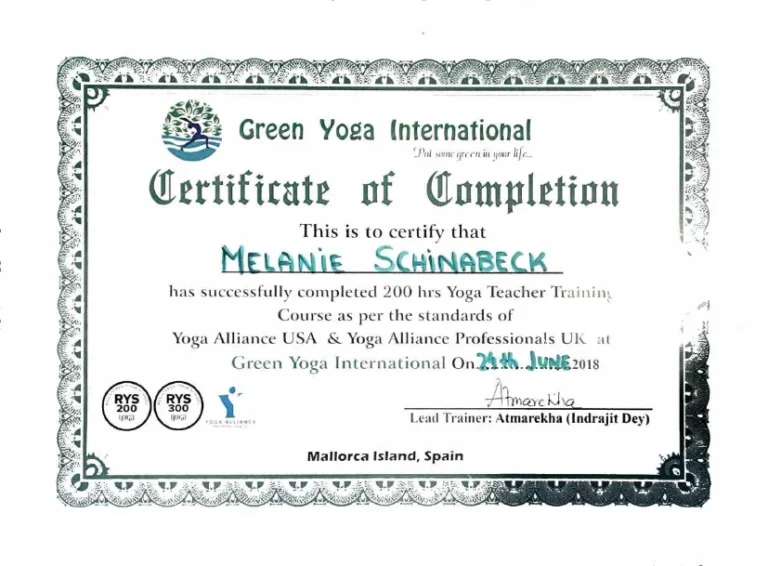 Zertifikat yoga1
